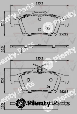 Comline ADB01629 — Brake Pad Set, disc brake ANL Braking