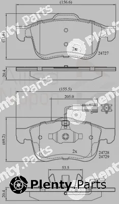 Comline ADB12032 — Brake Pad Set, disc brake ANL Braking