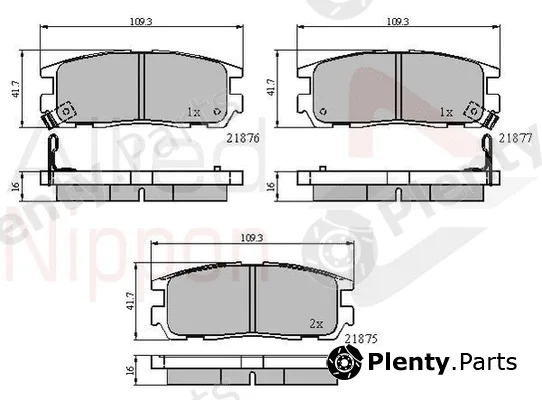 Comline ADB3461 — Brake Pad Set, disc brake ANL Braking