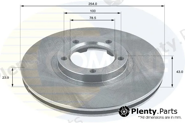 Comline ADC1204V — Brake Disc COATED