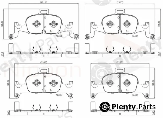Comline ADB02365 — Brake Pad Set, disc brake ANL Braking