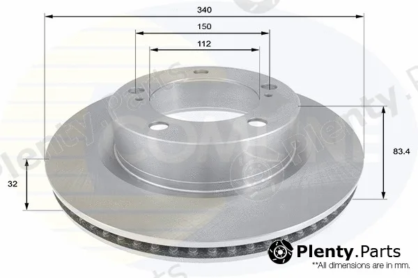 Comline ADC2501V — Brake Disc COATED