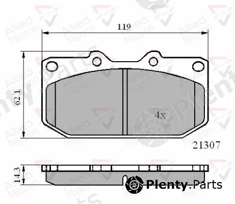 Comline ADB0829 — Brake Pad Set, disc brake ANL Braking