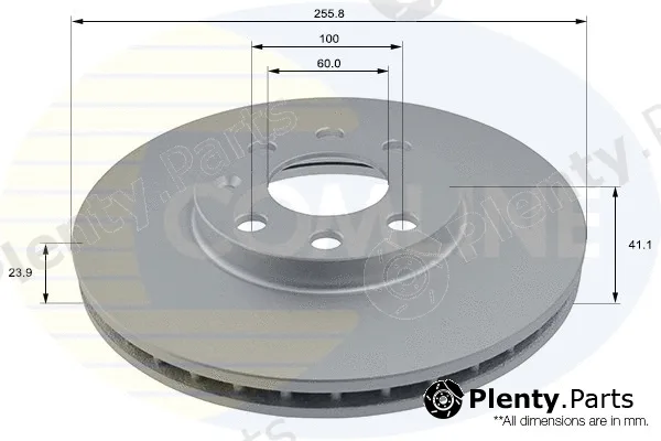 Comline ADC1105V — Brake Disc COATED