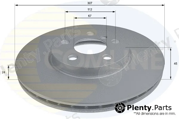 Comline ADC2802V — Brake Disc COATED