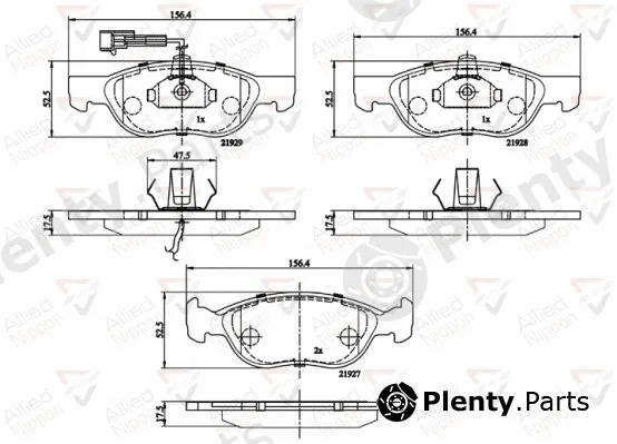 Comline ADB1477 — Brake Pad Set, disc brake ANL Braking