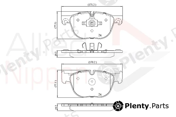 Comline ADB06003 — Brake Pad Set, disc brake ANL Braking
