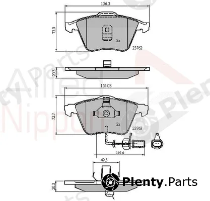 Comline ADB11200 — Brake Pad Set, disc brake ANL Braking