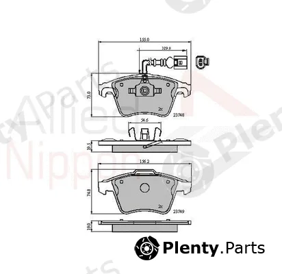Comline ADB11311 — Brake Pad Set, disc brake ANL Braking