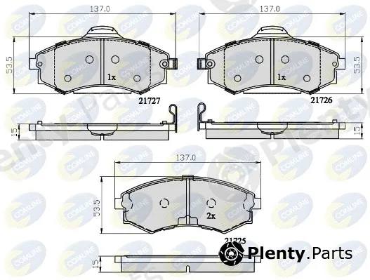Comline CBP31741 — Brake Pad Set, disc brake Comline