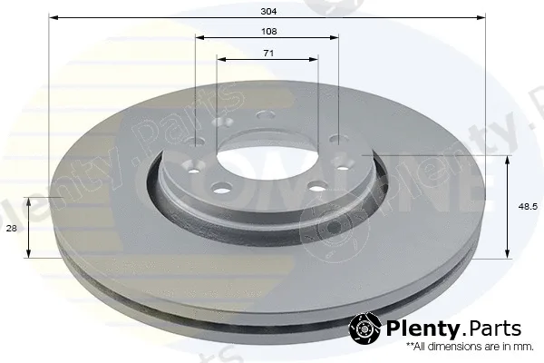 Comline ADC1579V — Brake Disc COATED