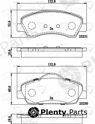 Comline ADB02199 — Brake Pad Set, disc brake ANL Braking