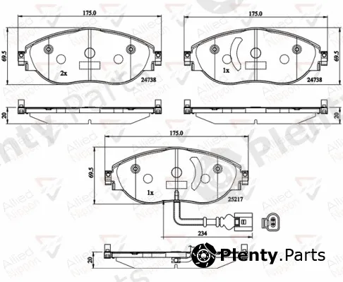 Comline ADB12201 — Brake Pad Set, disc brake ANL Braking