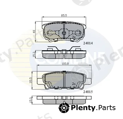 Comline CBP31290 — Brake Pad Set, disc brake Comline