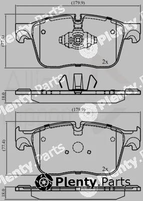 Comline ADB02385 — Brake Pad Set, disc brake ANL Braking
