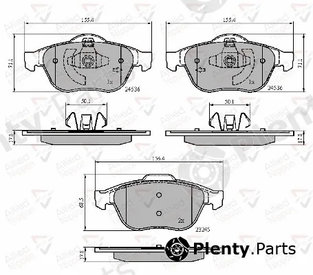 Comline ADB02019 — Brake Pad Set, disc brake ANL Braking