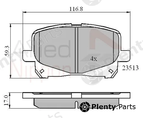 Comline ADB0904 — Brake Pad Set, disc brake ANL Braking