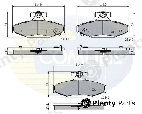 Comline CBP3586 — Brake Pad Set, disc brake Comline