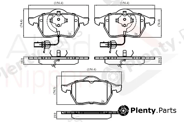 Comline ADB11025 — Brake Pad Set, disc brake ANL Braking