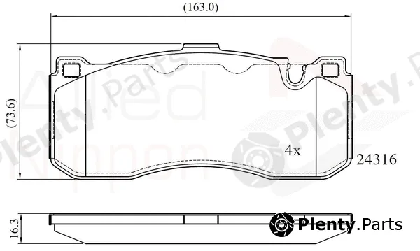 Comline ADB06005 — Brake Pad Set, disc brake ANL Braking