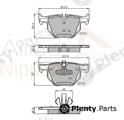 Comline ADB01671 — Brake Pad Set, disc brake ANL Braking