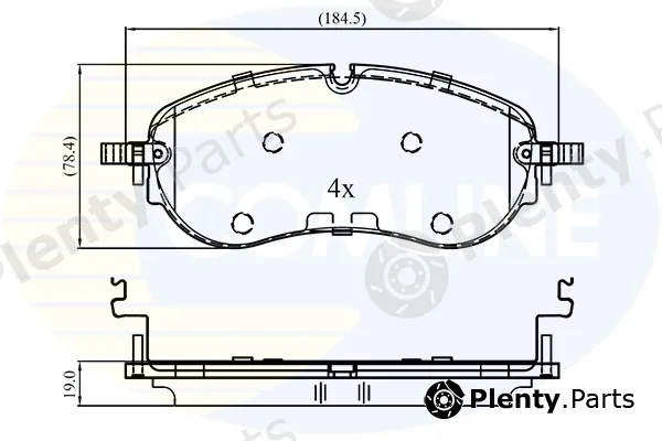 Comline CBP03413 — Brake Pad Set, disc brake Comline