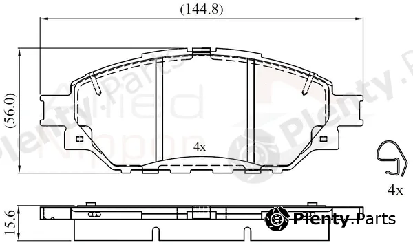 Comline ADB02305 — Brake Pad Set, disc brake ANL Braking