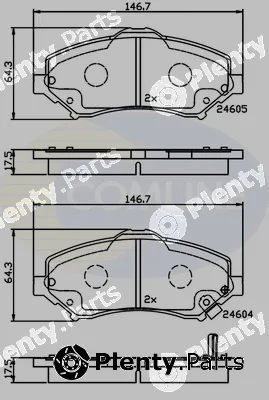 Comline CBP36066 — Brake Pad Set, disc brake Comline