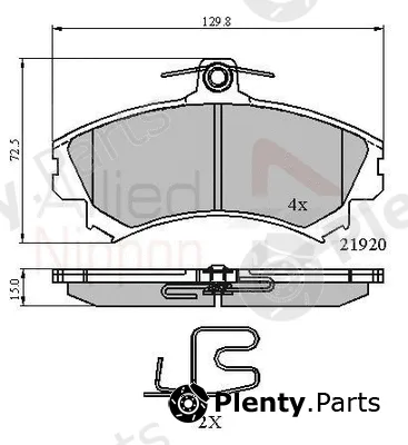 Comline ADB3462 — Brake Pad Set, disc brake ANL Braking
