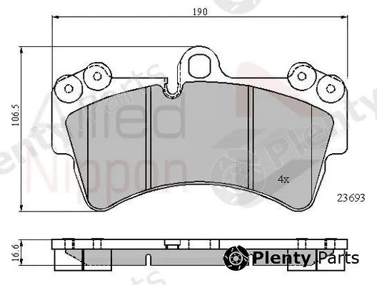 Comline ADB01315 — Brake Pad Set, disc brake ANL Braking
