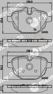 Comline ADB06092 — Brake Pad Set, disc brake ANL Braking