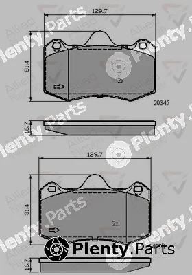 Comline ADB02107 — Brake Pad Set, disc brake ANL Braking