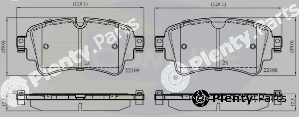 Comline CBP02362 — Brake Pad Set, disc brake Comline