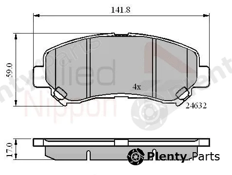 Comline ADB01577 — Brake Pad Set, disc brake ANL Braking