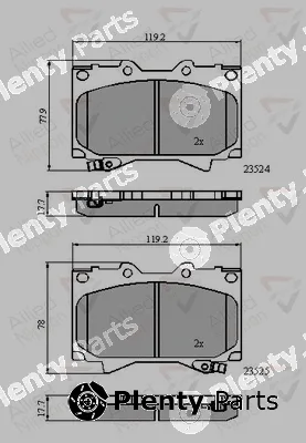 Comline ADB3831 — Brake Pad Set, disc brake ANL Braking