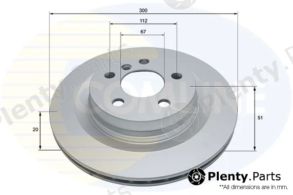 Comline ADC2803V — Brake Disc COATED