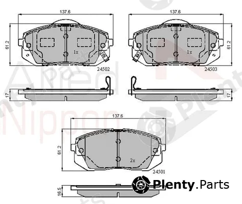 Comline ADB31768 — Brake Pad Set, disc brake ANL Braking