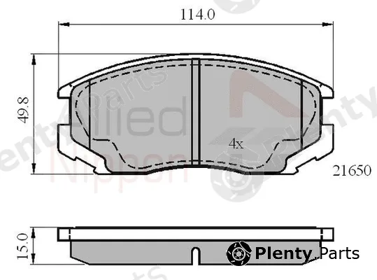 Comline ADB0415 — Brake Pad Set, disc brake ANL Braking