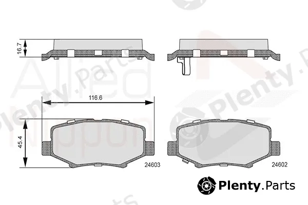 Comline ADB36091 — Brake Pad Set, disc brake ANL Braking