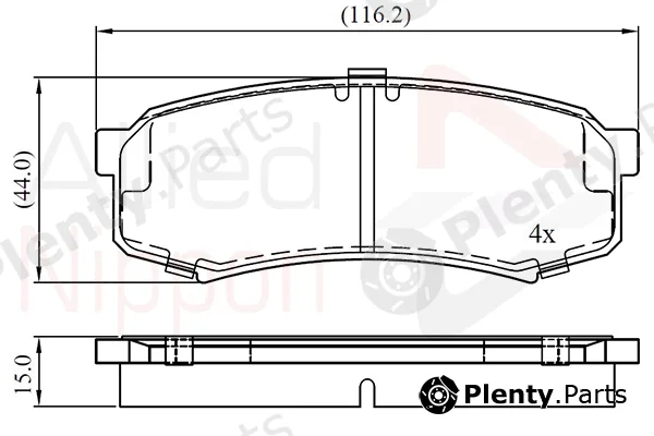 Comline ADB0404 — Brake Pad Set, disc brake ANL Braking
