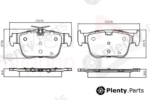 Comline ADB03069 — Brake Pad Set, disc brake ANL Braking