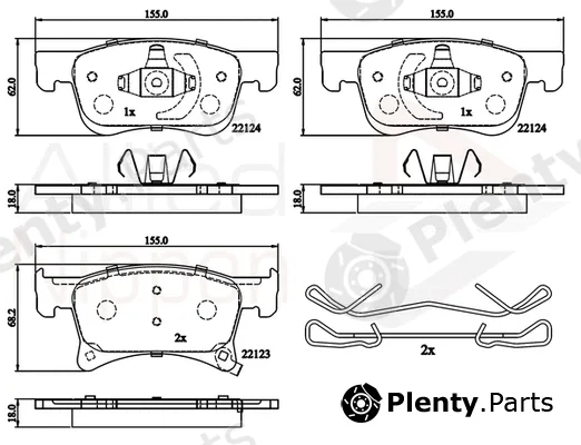 Comline ADB32300 — Brake Pad Set, disc brake ANL Braking