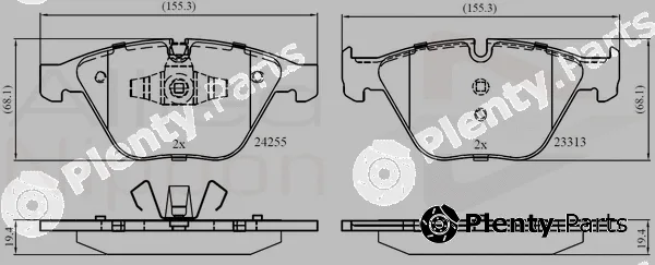 Comline ADB01700 — Brake Pad Set, disc brake ANL Braking