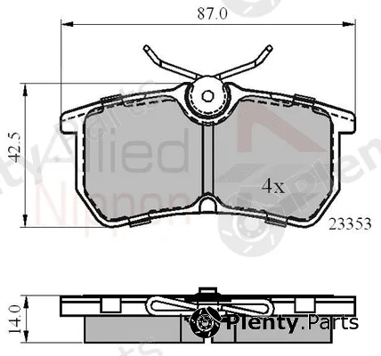 Comline ADB0705 — Brake Pad Set, disc brake ANL Braking