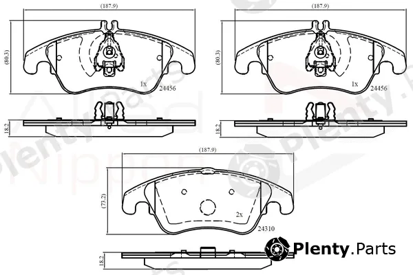 Comline ADB06037 — Brake Pad Set, disc brake ANL Braking