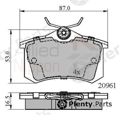 Comline ADB01716 — Brake Pad Set, disc brake ANL Braking