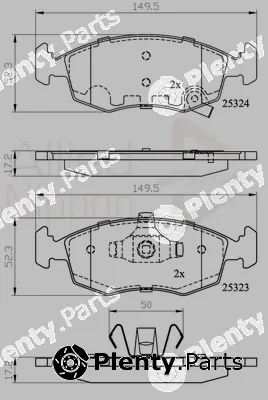 Comline ADB32104 — Brake Pad Set, disc brake ANL Braking