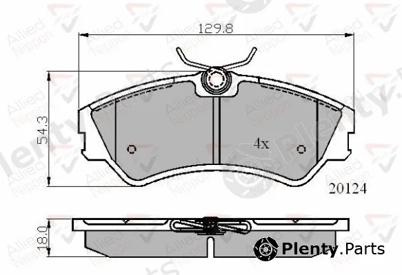 Comline ADB01073 — Brake Pad Set, disc brake ANL Braking