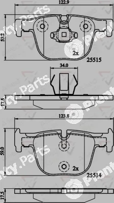 Comline ADB02147 — Brake Pad Set, disc brake ANL Braking