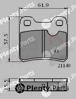 Comline ADB0117 — Brake Pad Set, disc brake ANL Braking